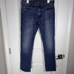GUESS‎ Regular Straight Stretch Jeans Men's 34 Medium Wash